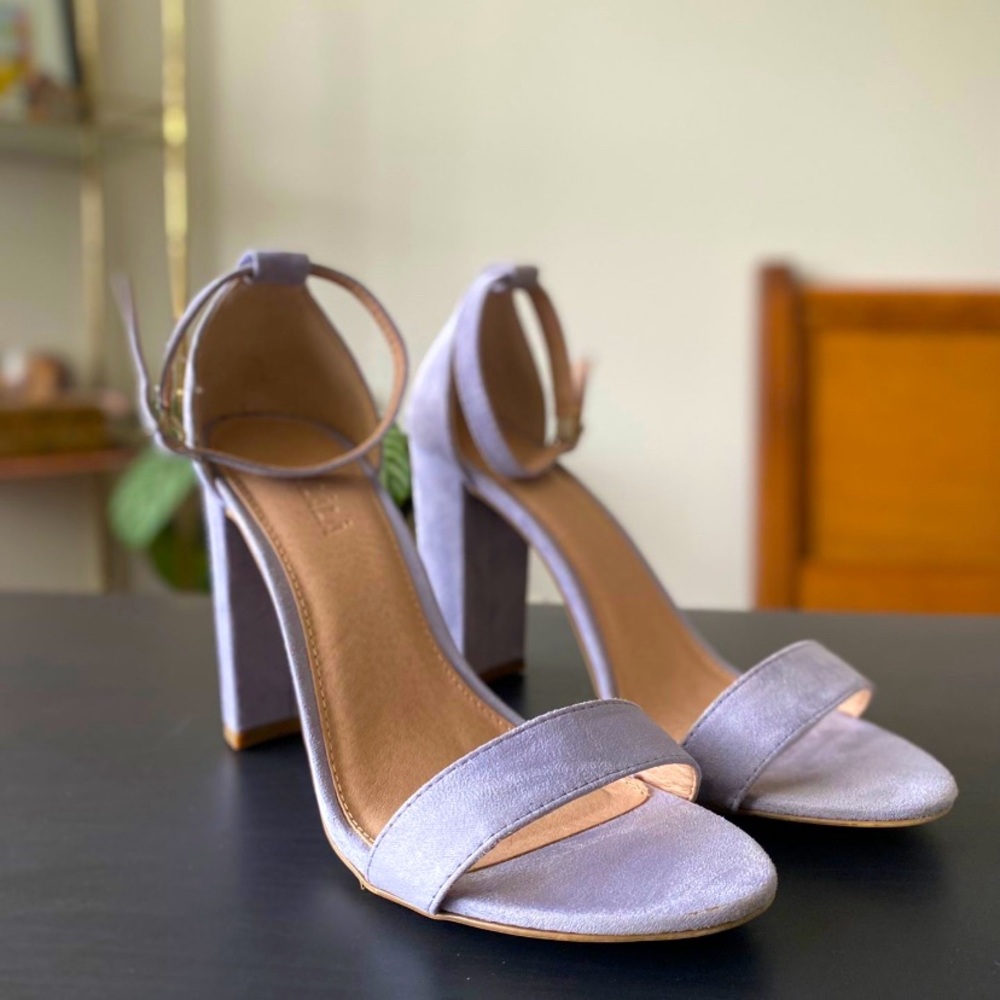 Lavender Block Heels
